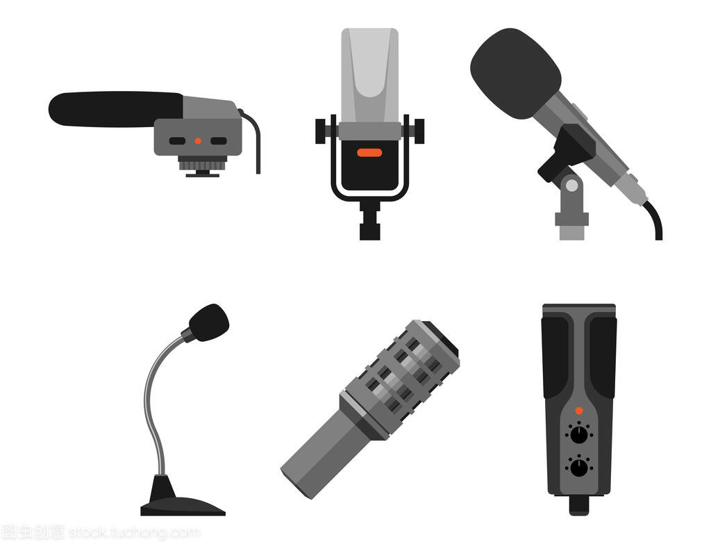 多場景麥克風類型 從新聞采訪到音樂廣播的通訊工具
